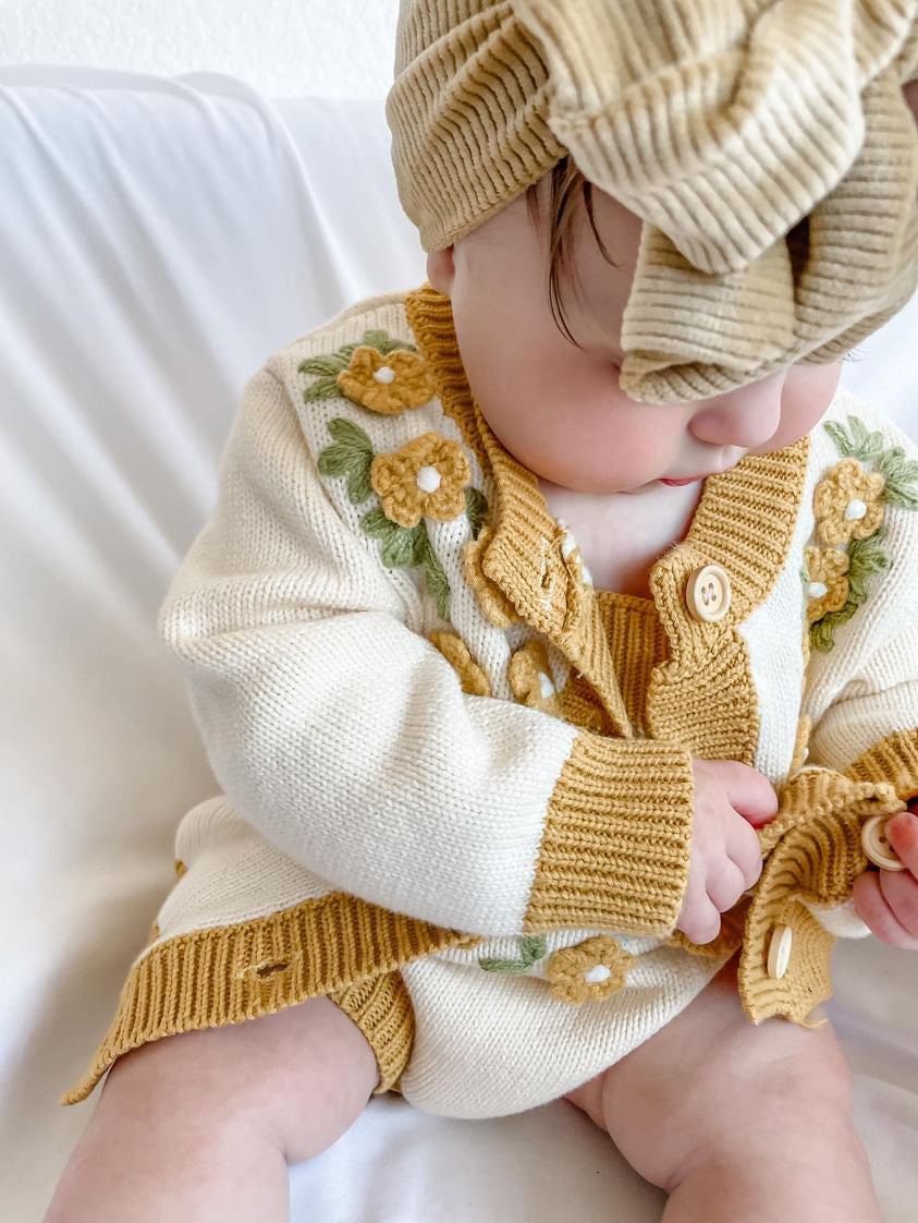 Yellow daisy romper