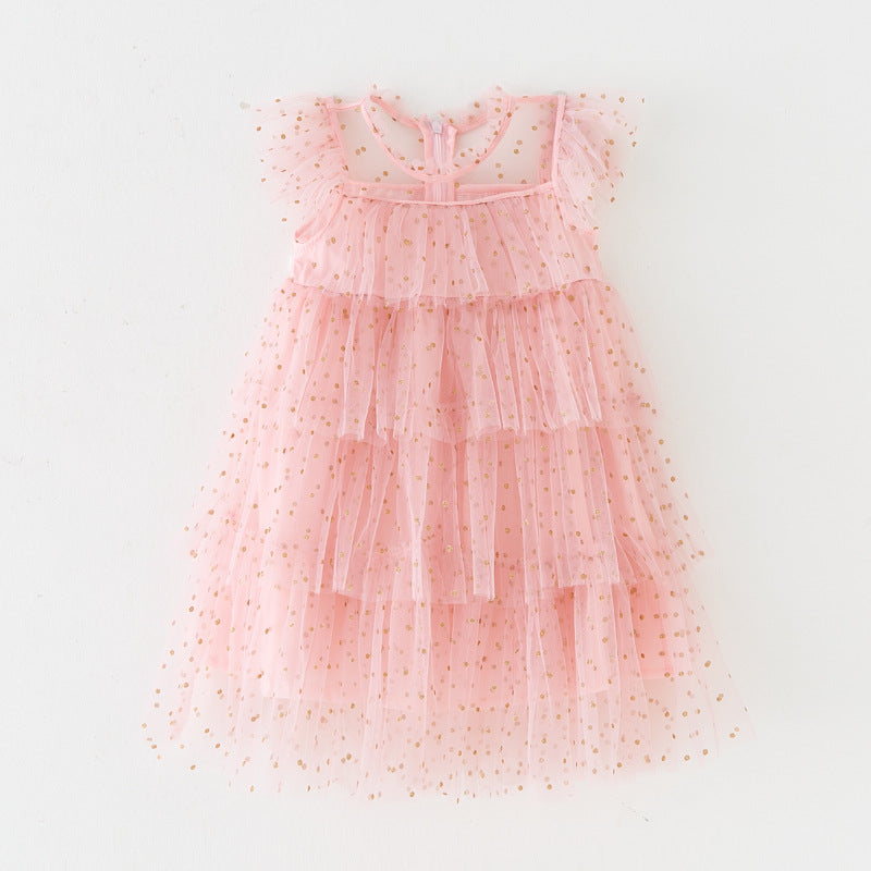 Sparkly tulle layered dress