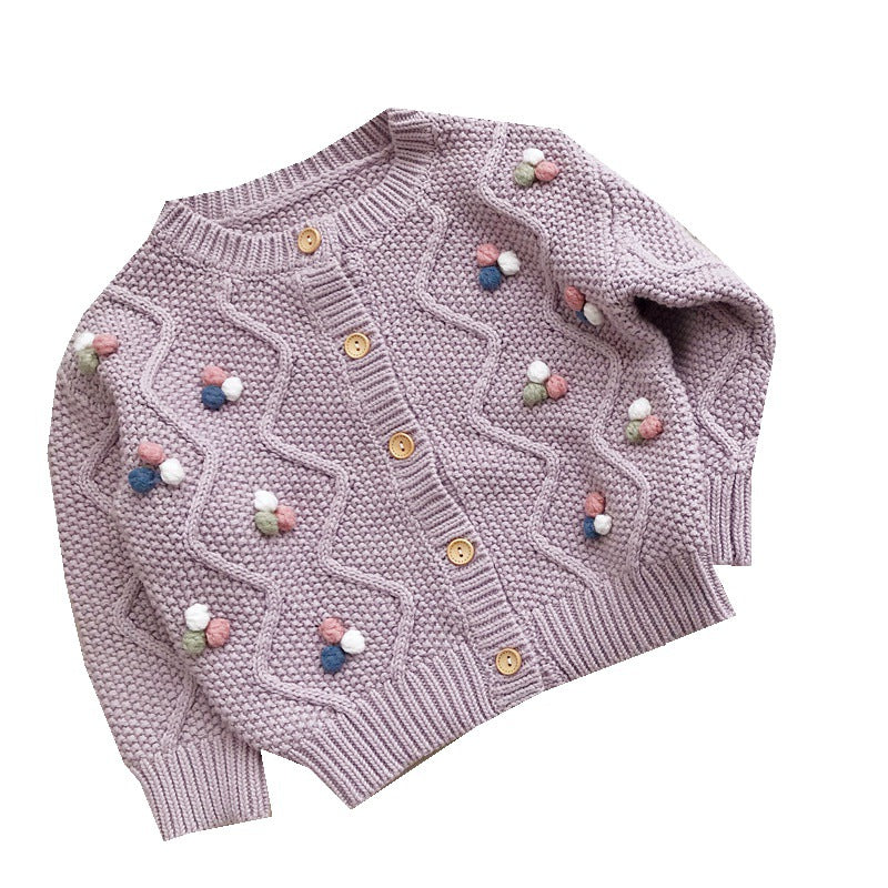 The poms cardigan