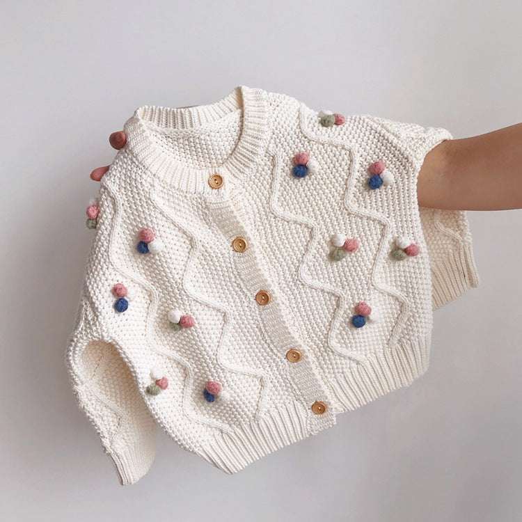 The poms cardigan