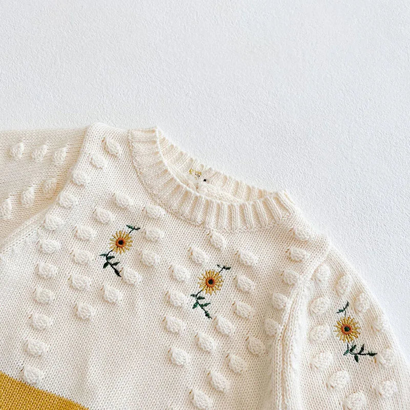 Sunflower Knitted romper