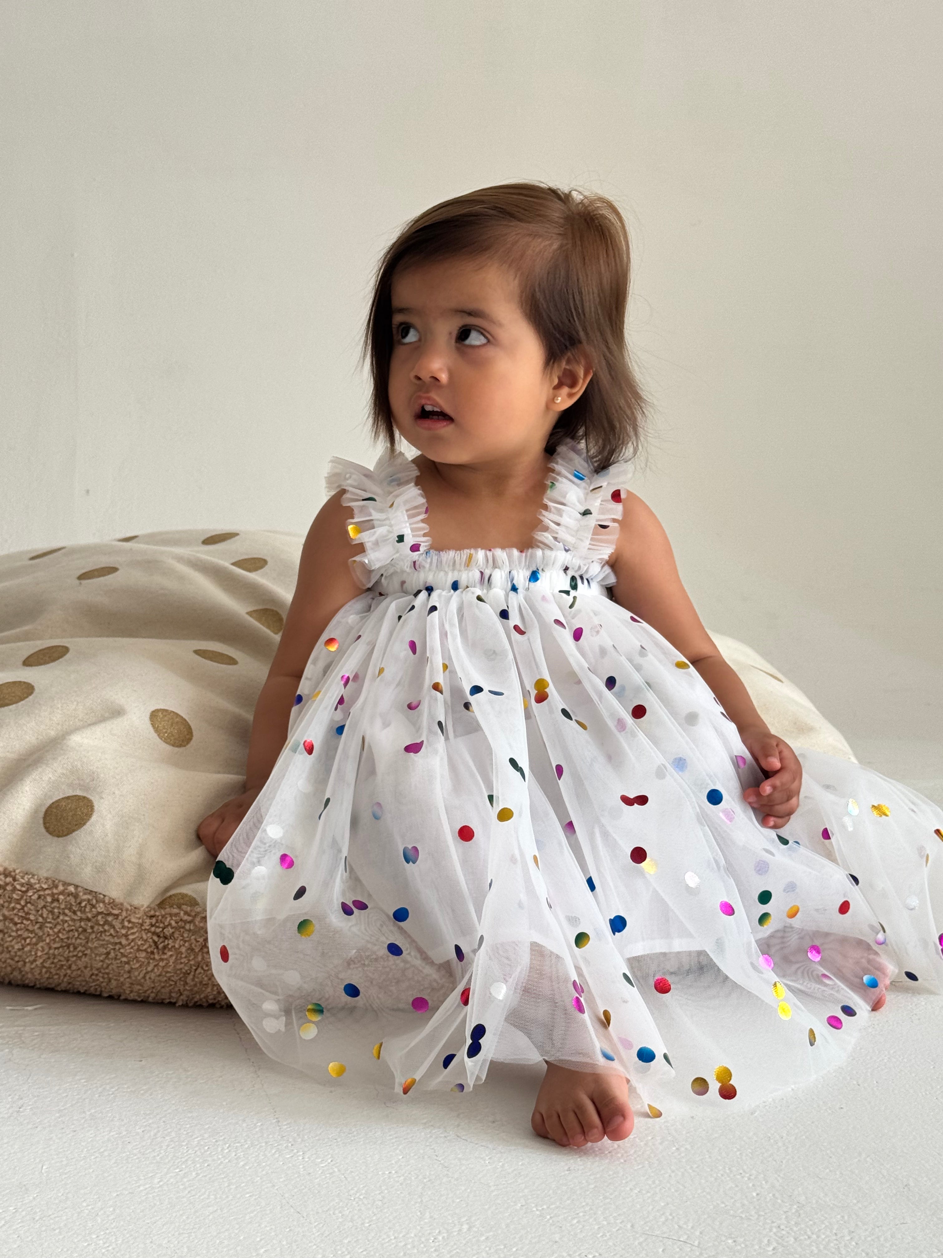 Confetti tulle dress