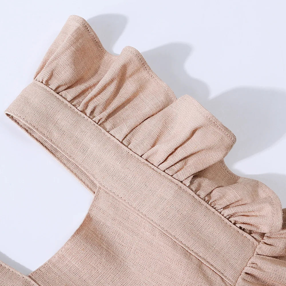Sarah frilled summer overalls