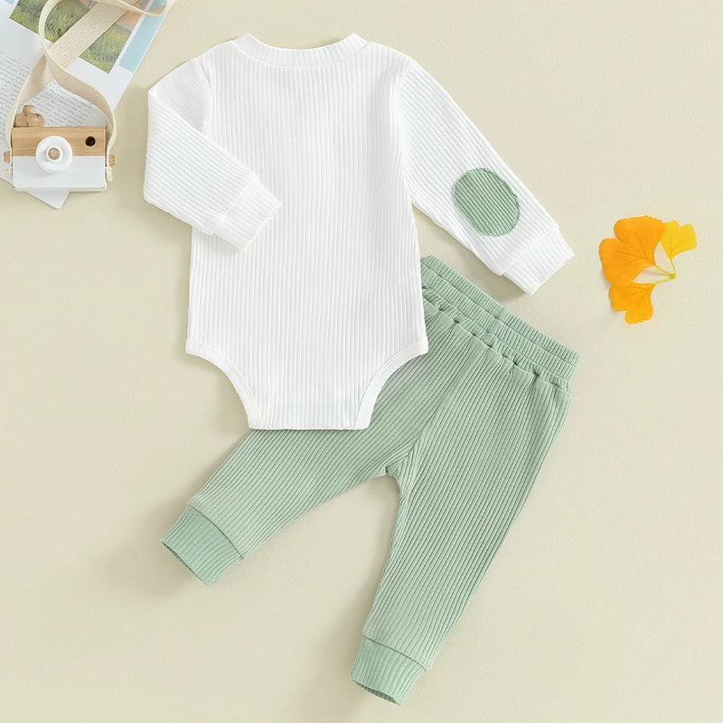 Enzo Ribbed Set Green