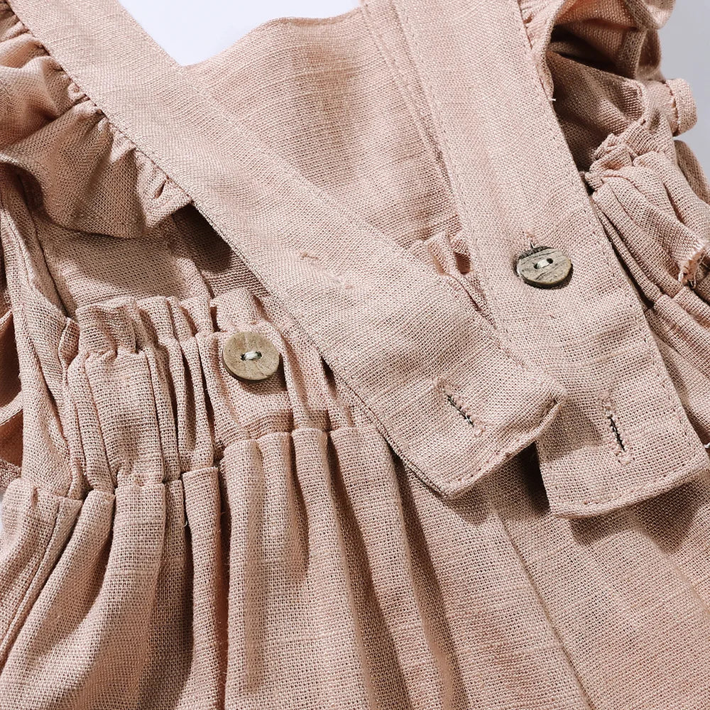 Sarah frilled summer overalls