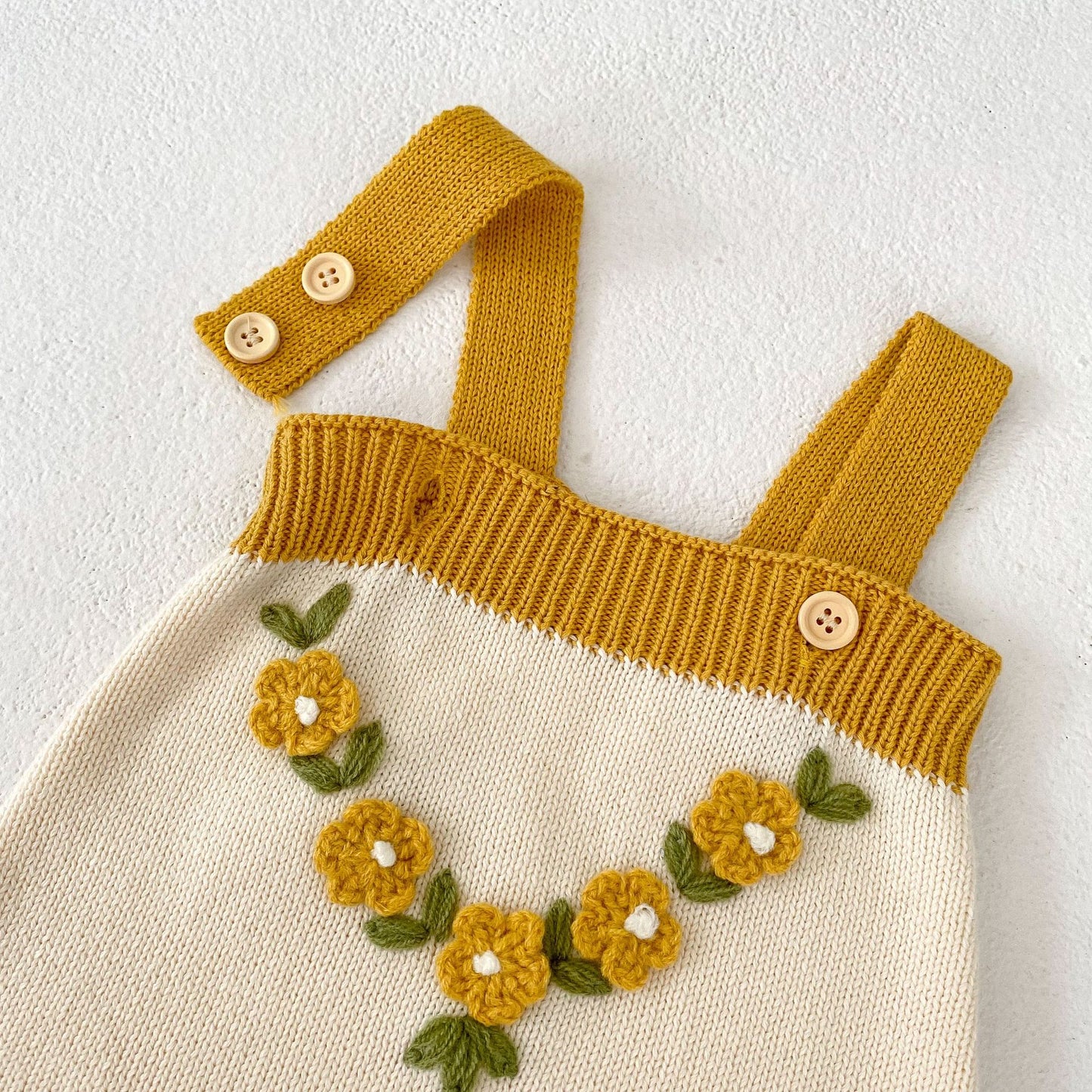 Yellow daisy romper