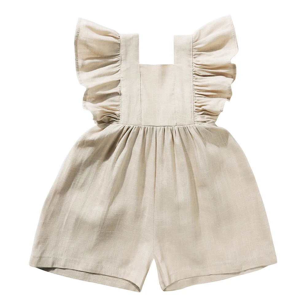 Sarah frilled summer overalls