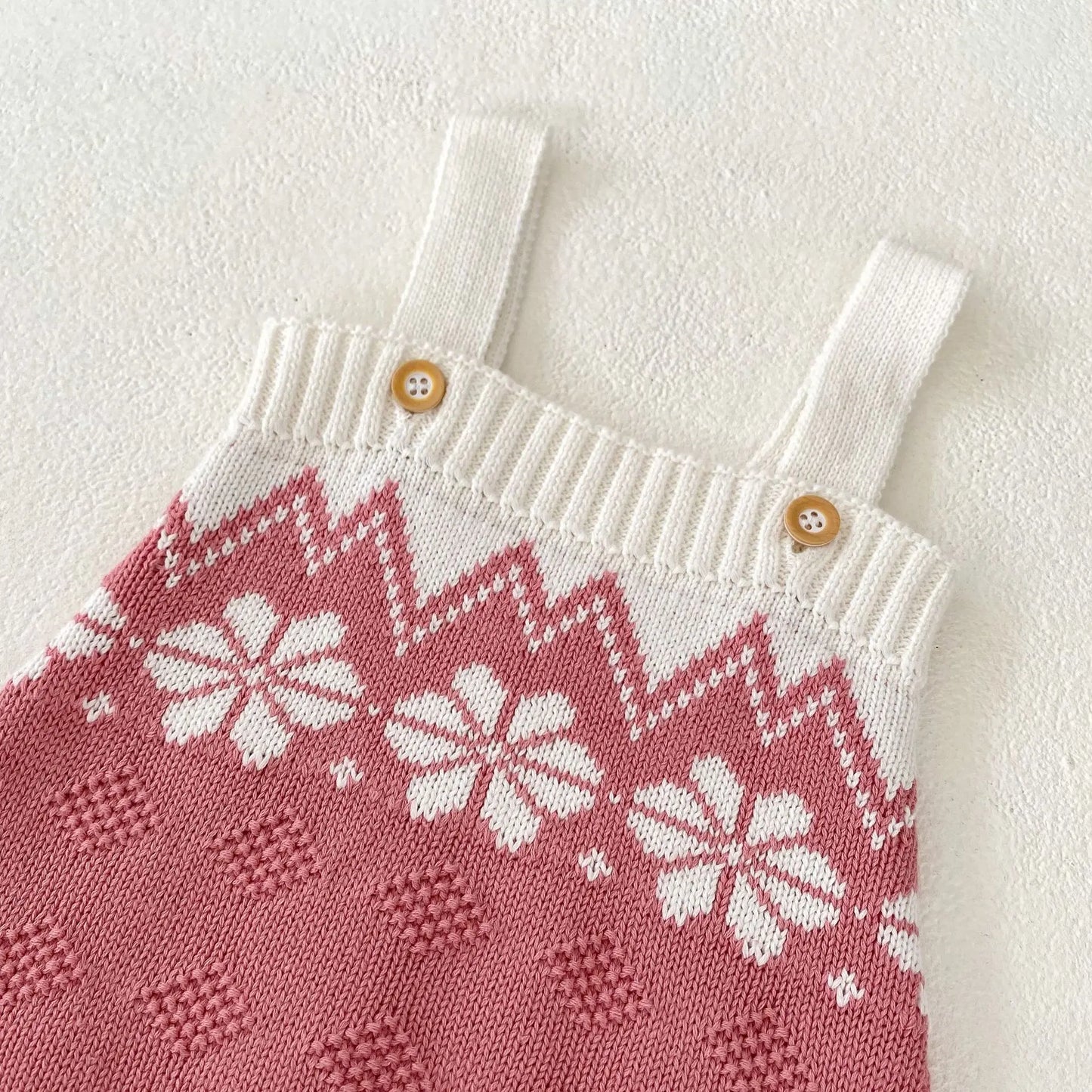 Snow flower romper