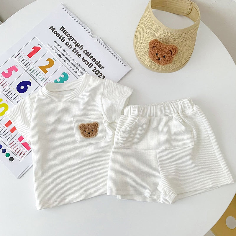 Beary Cute Summer Set White
