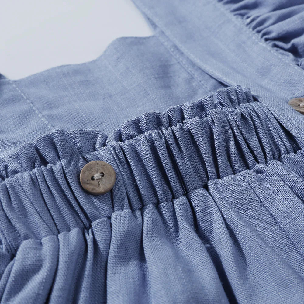 Sarah frilled summer overalls