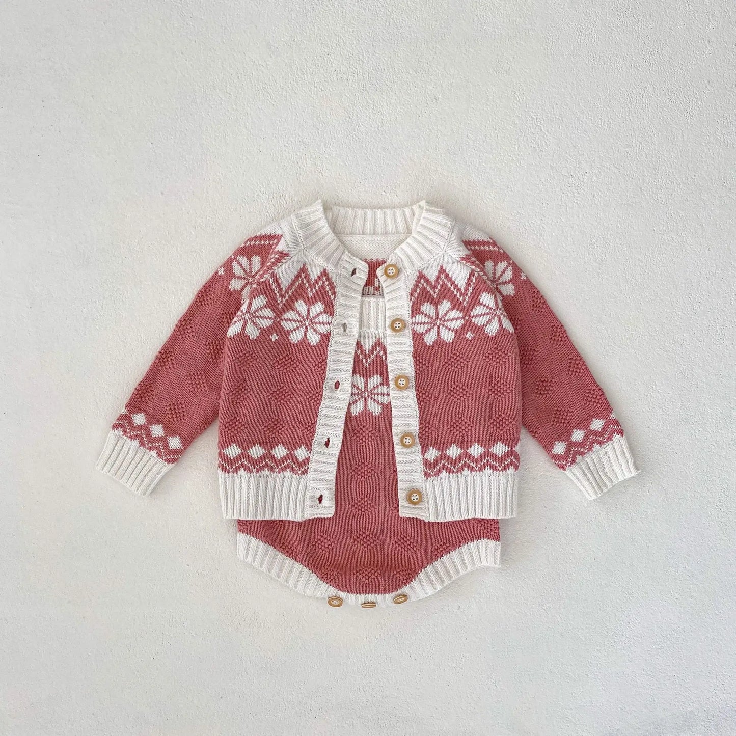Snow flower romper