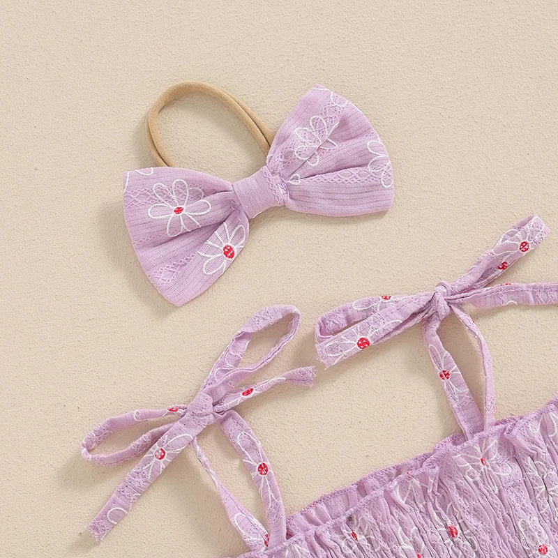 Tiny floral tutu romper Purple