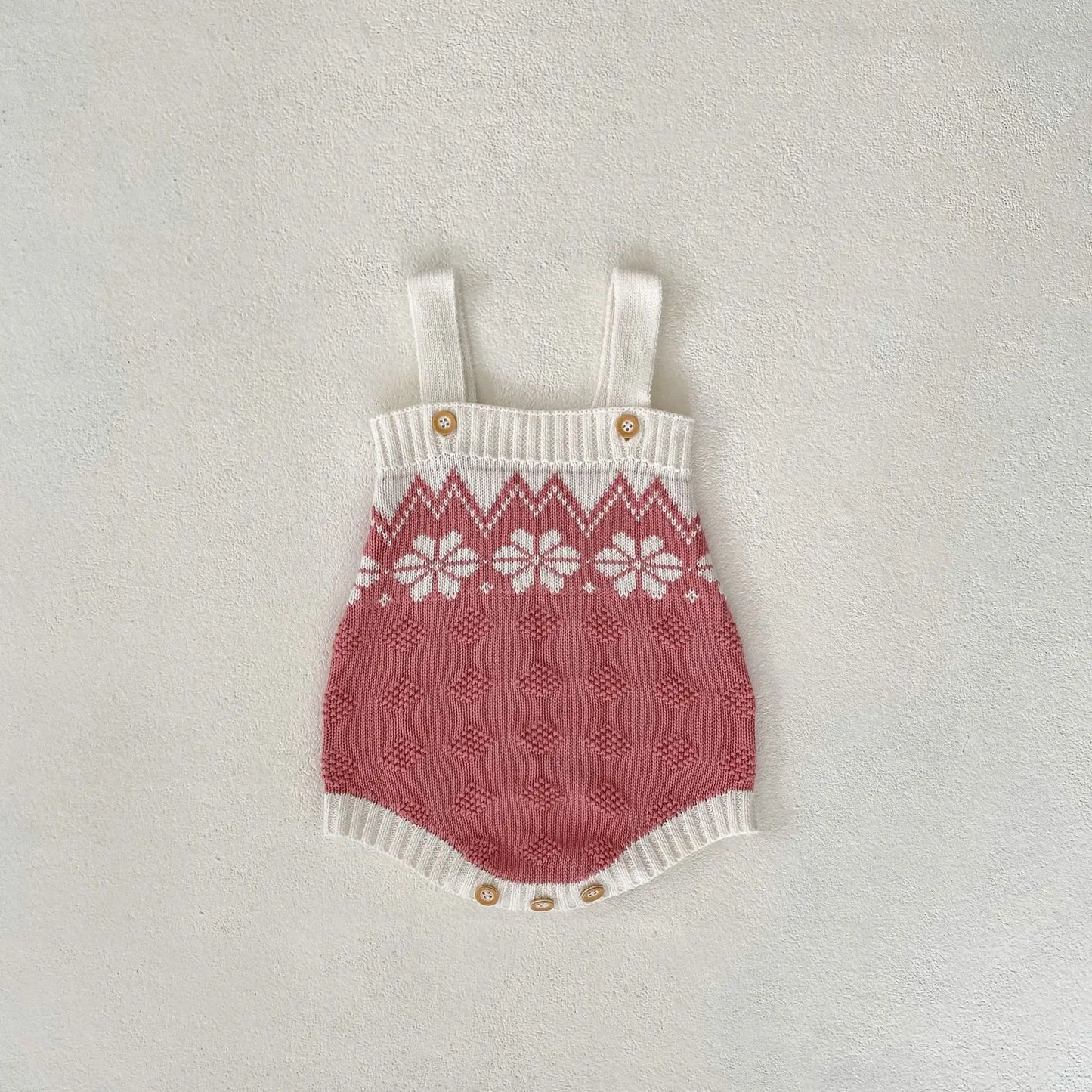 Snow flower romper