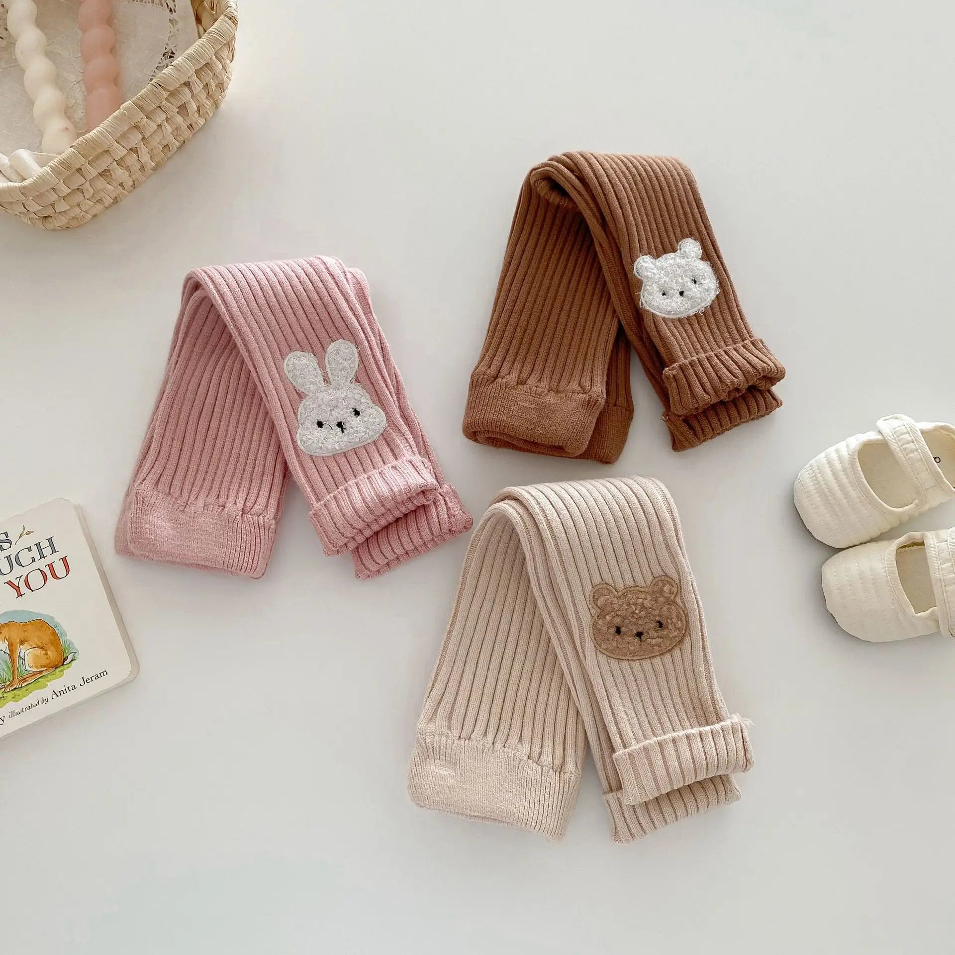 Baby animals knitted bottoms
