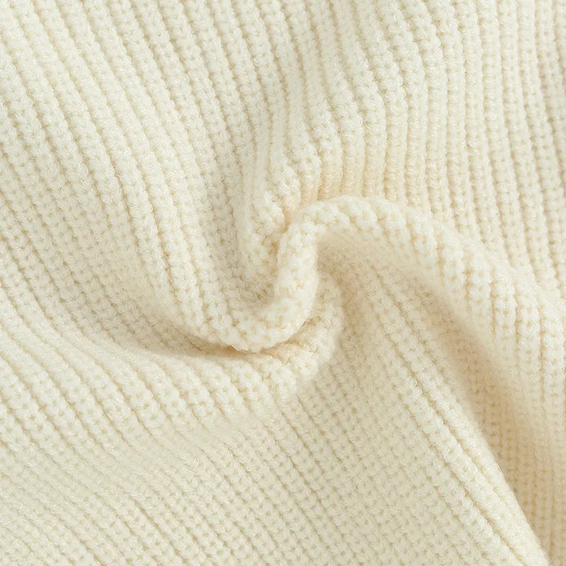 White flowers sweater Off white