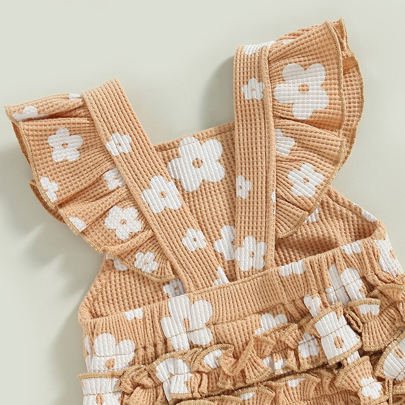 Grace Floral Romper White