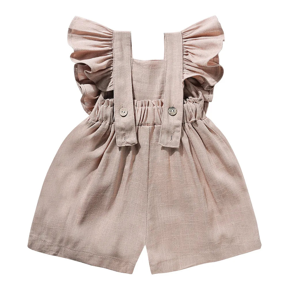 Sarah frilled summer overalls