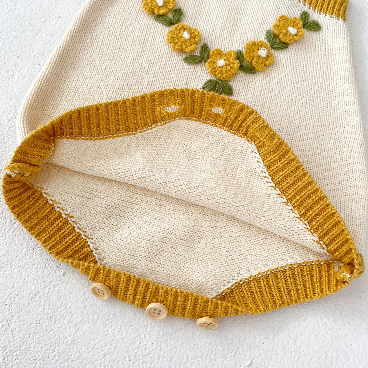 Yellow daisy romper