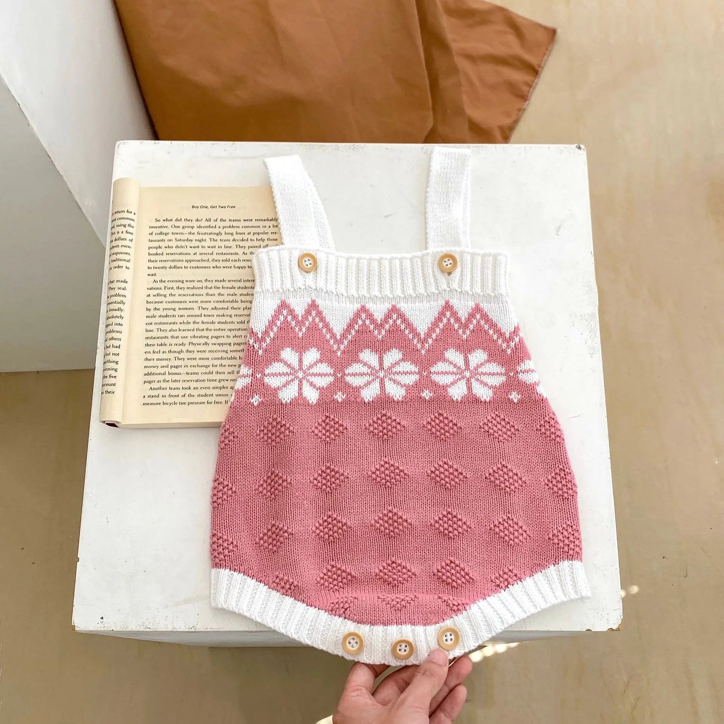 Snow flower romper