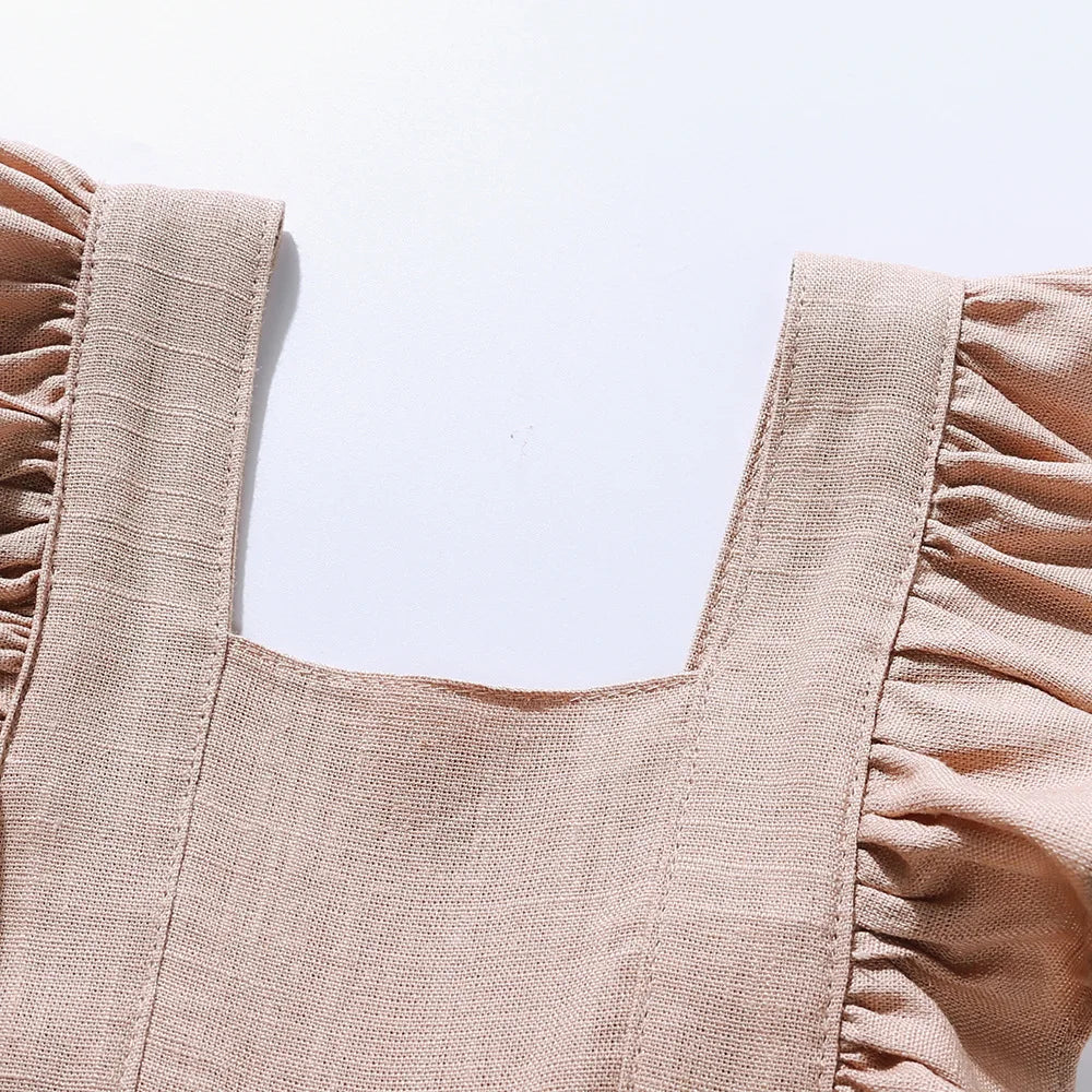 Sarah frilled summer overalls