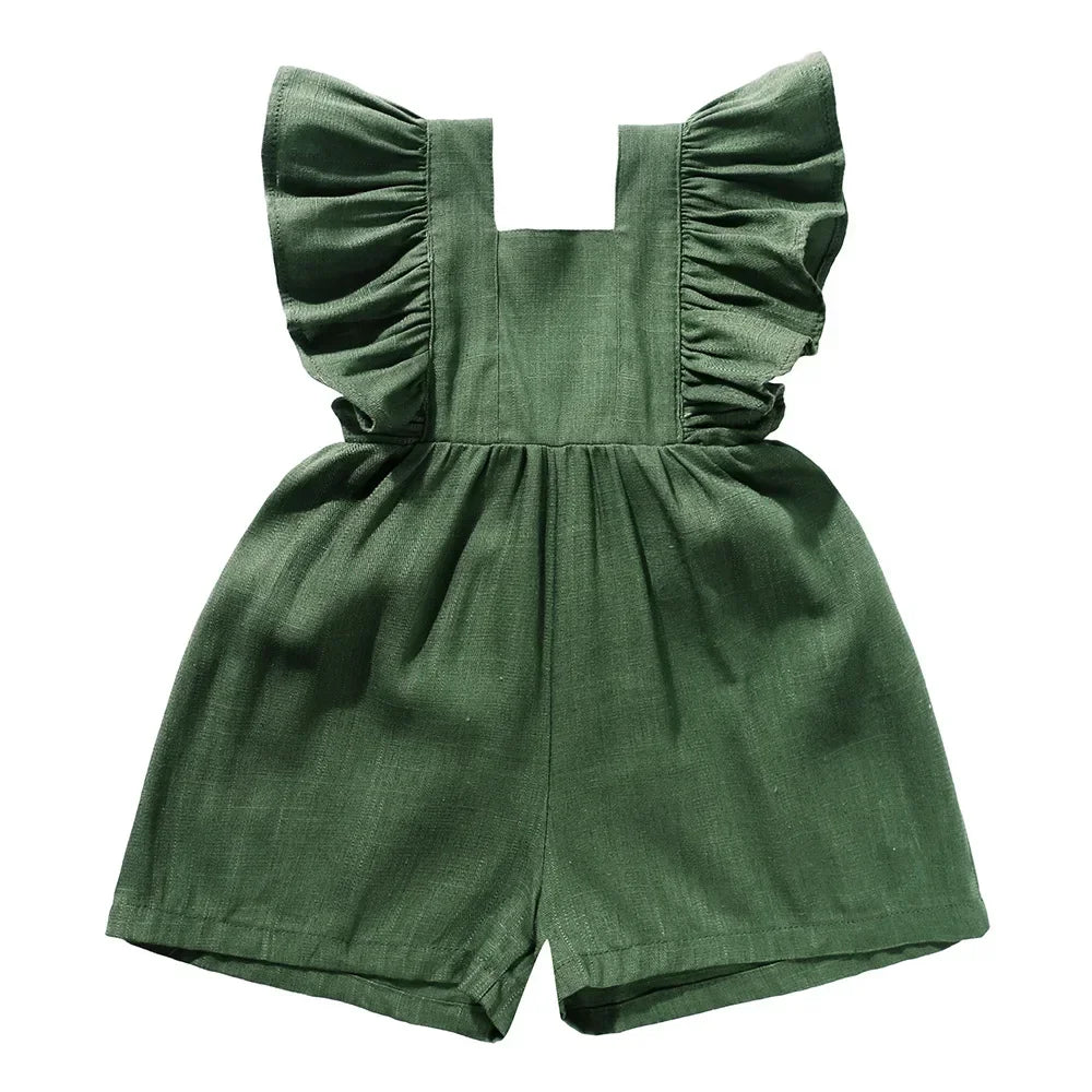 Sarah frilled summer overalls