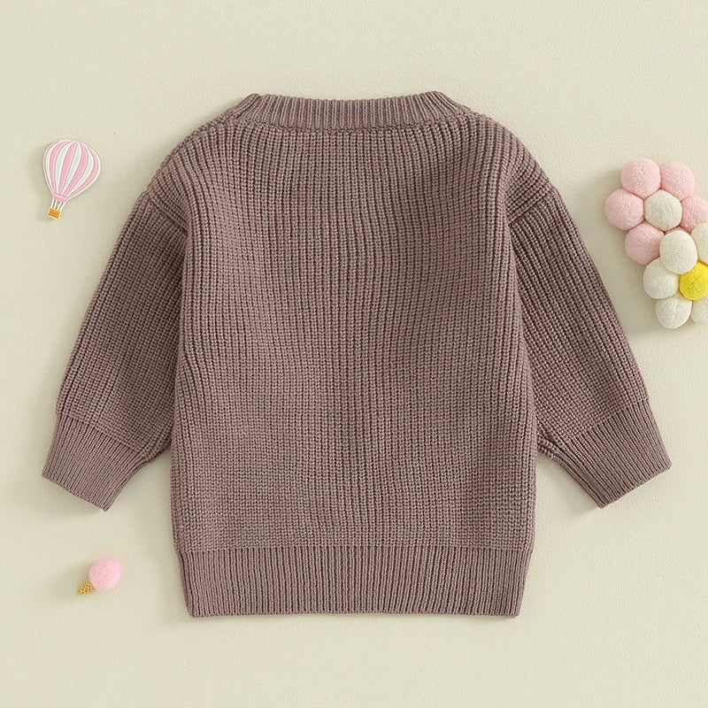 Floral Rainbow Sweater Chocolate