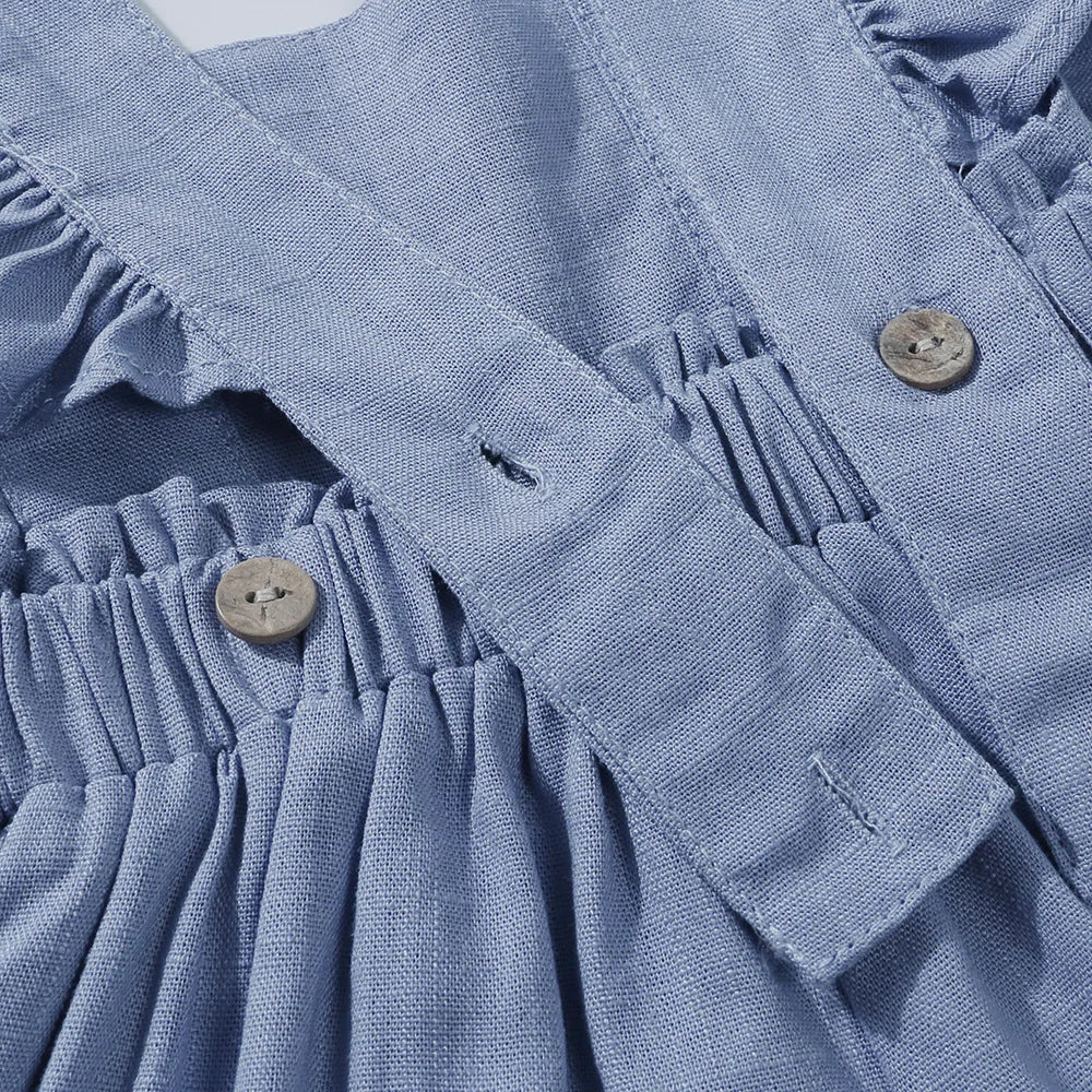 Sarah frilled summer overalls