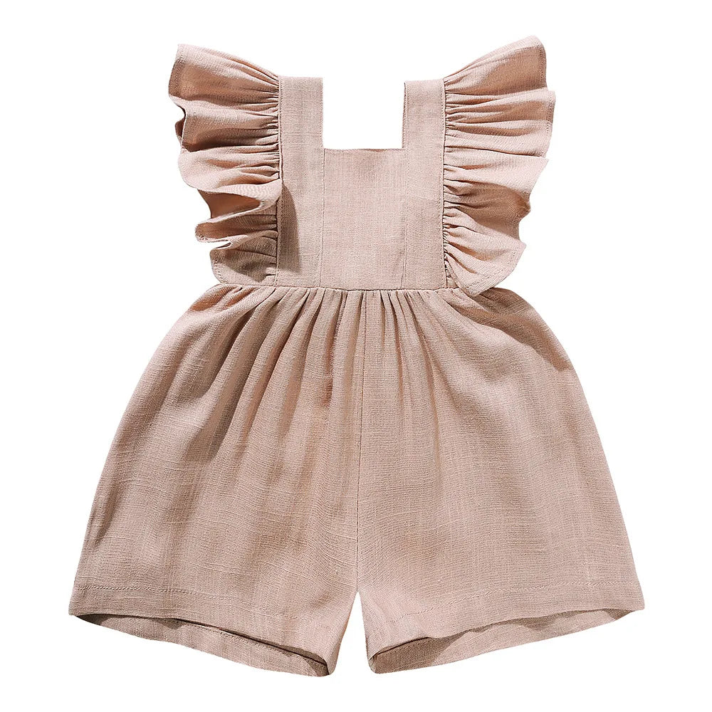 Sarah frilled summer overalls