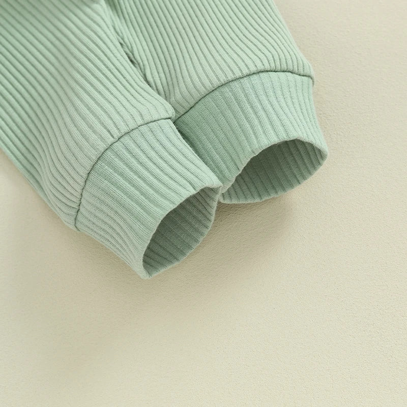 Enzo Ribbed Set Green