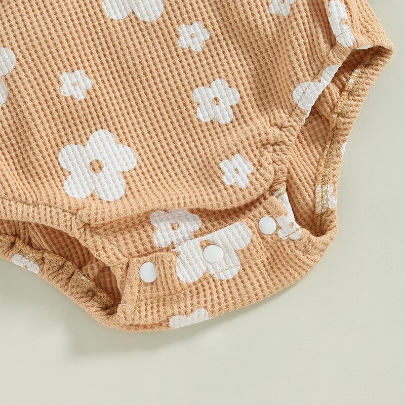 Grace Floral Romper Mocha