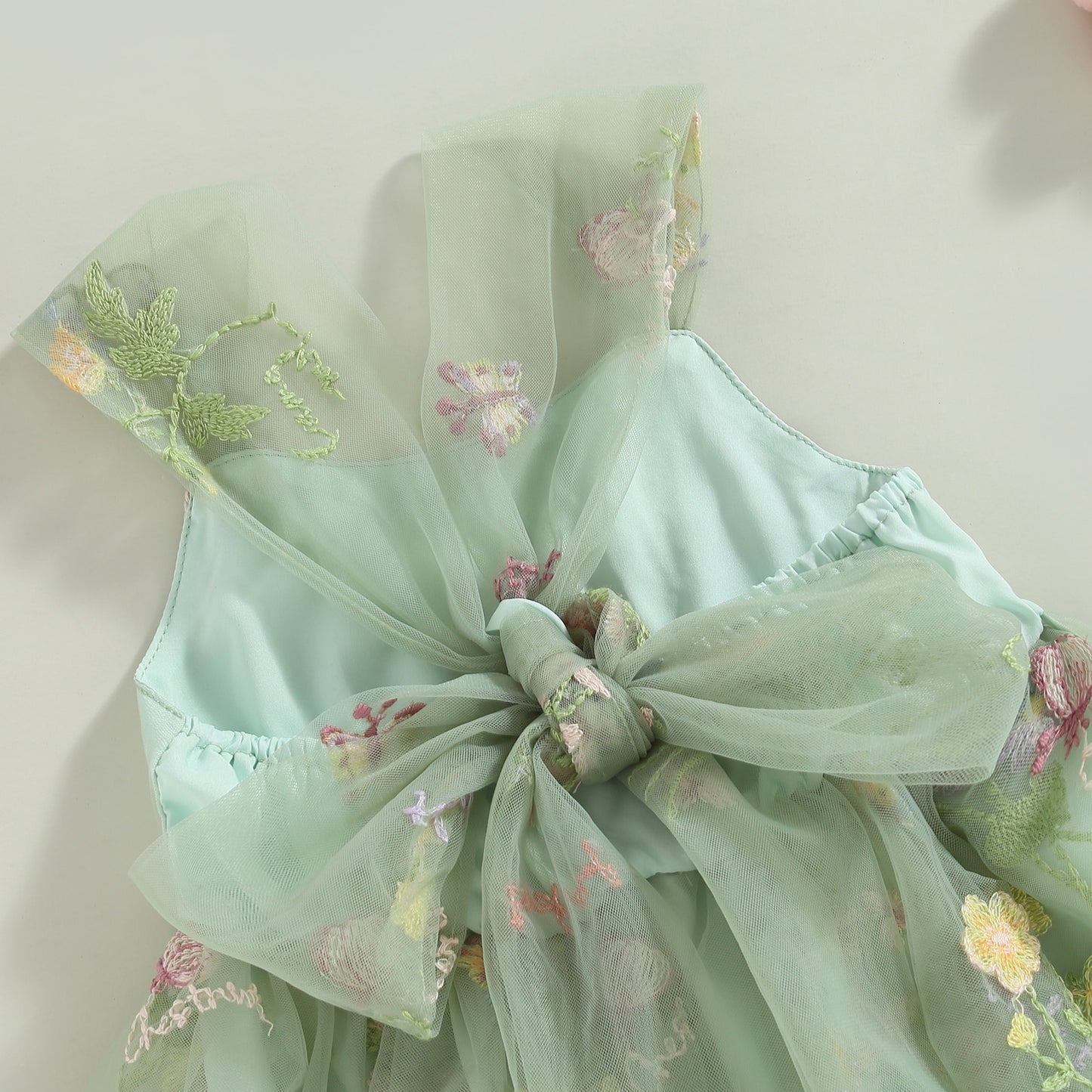 Primavera Tulle Romper Green