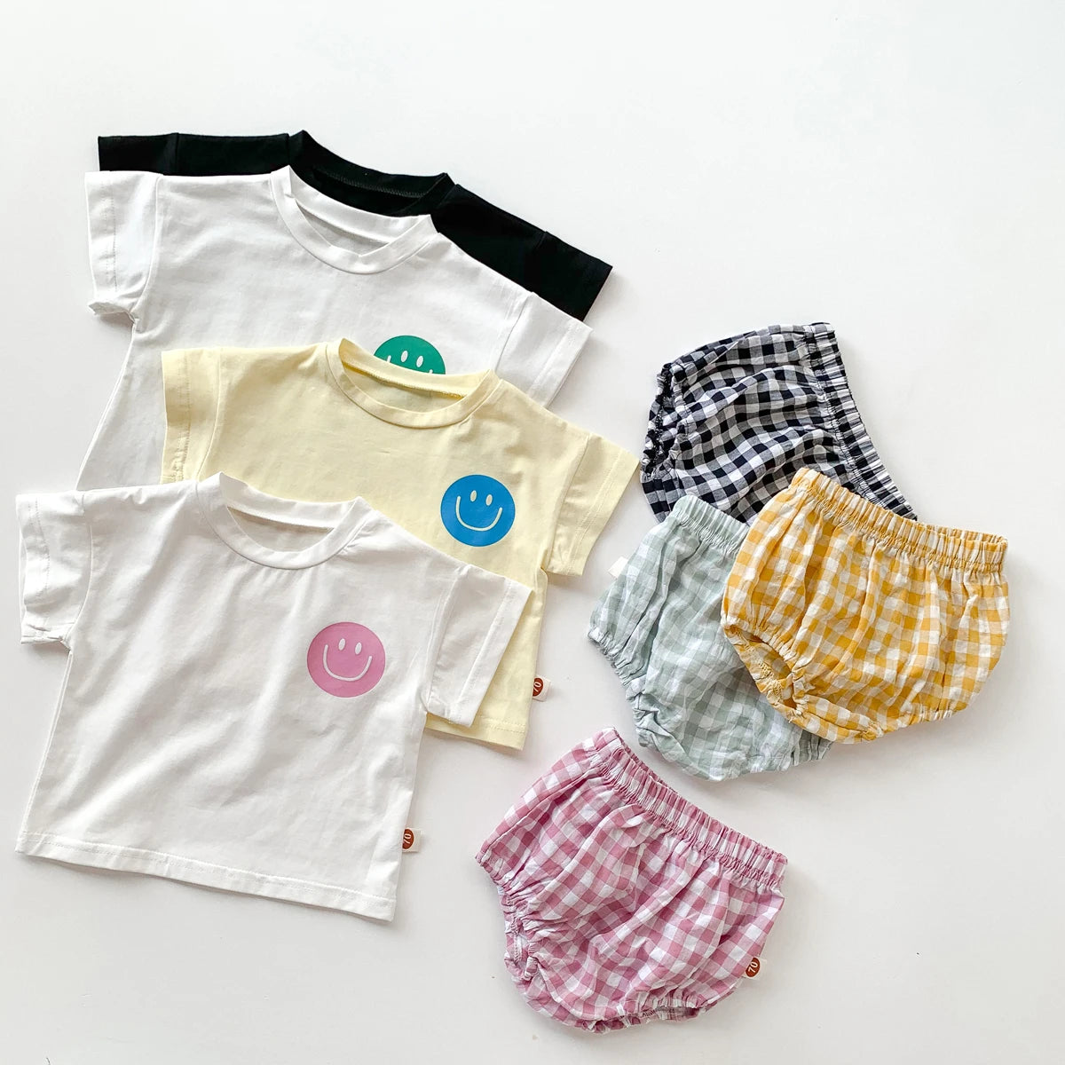 Smiley Plaid Set Green