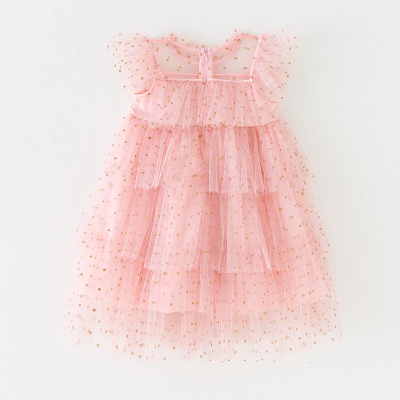 Sparkly tulle layered dress