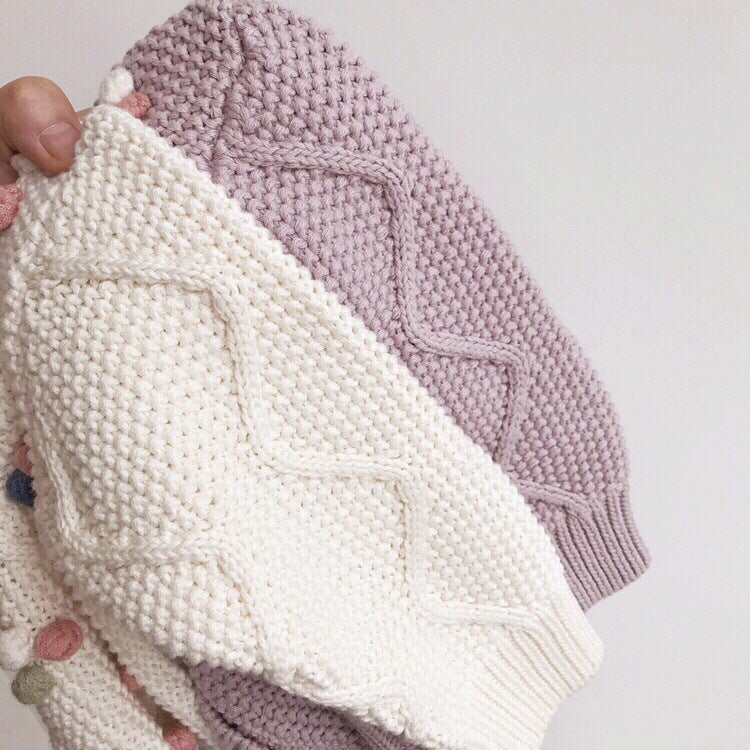 The poms cardigan