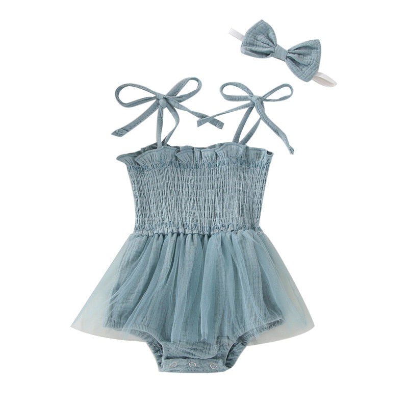 Tiny tutu romper Blue