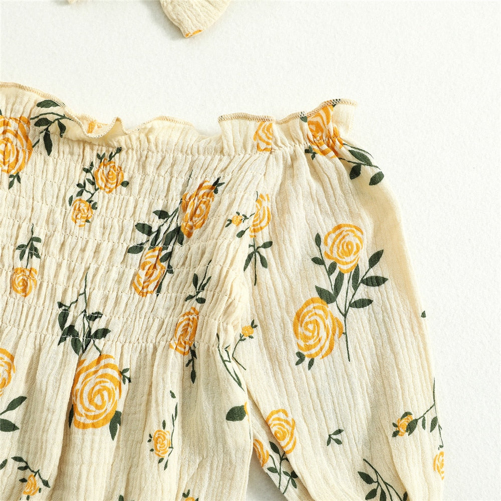Boho rose romper