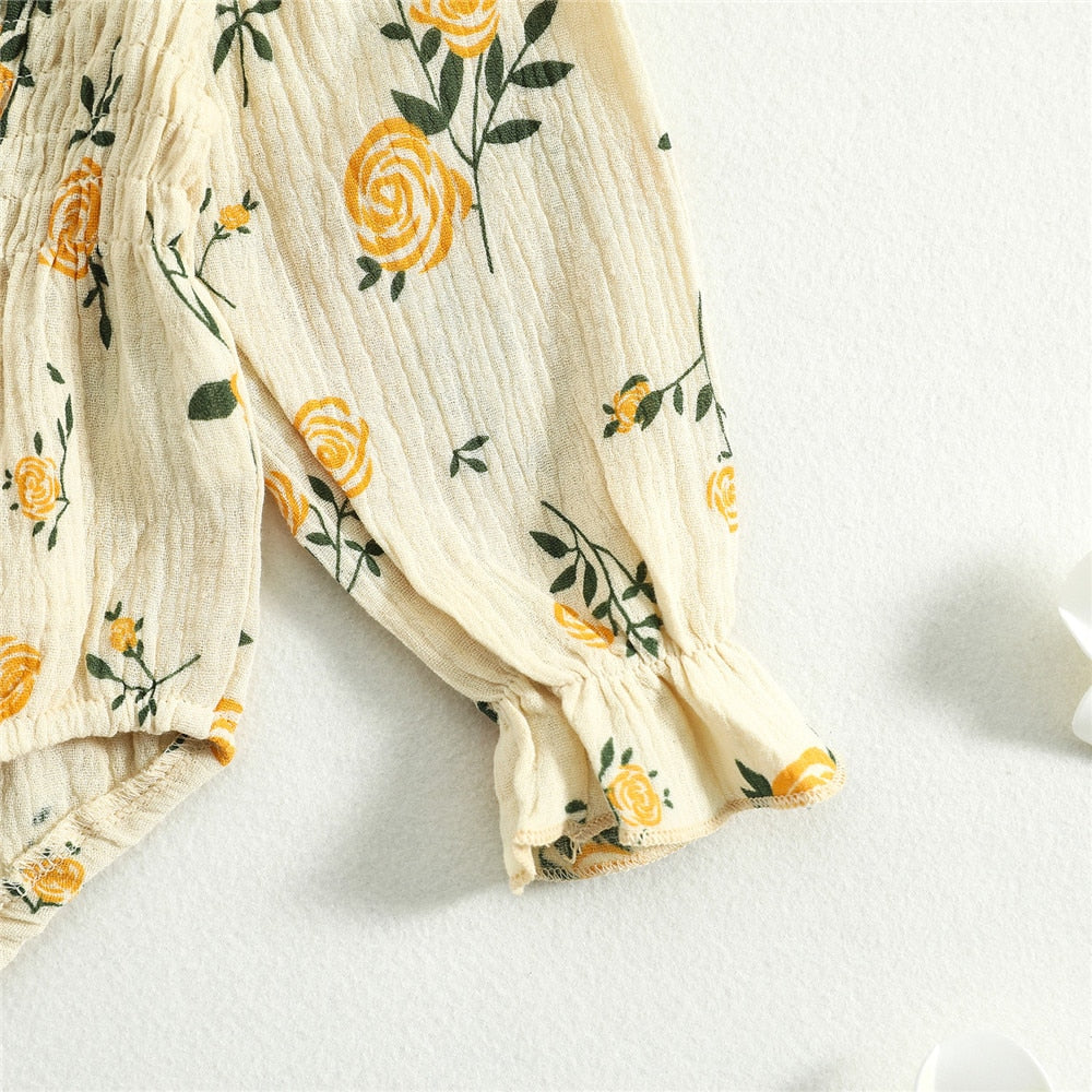 Boho rose romper