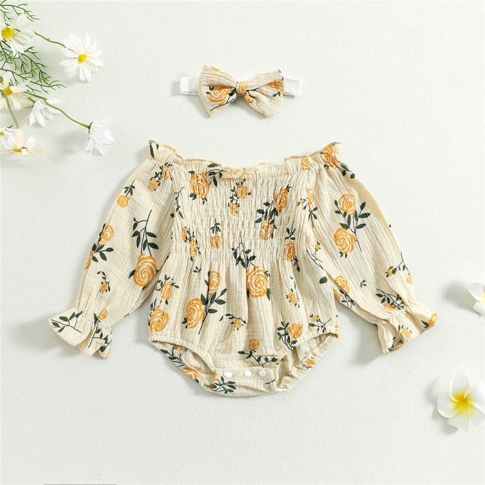 Boho rose romper
