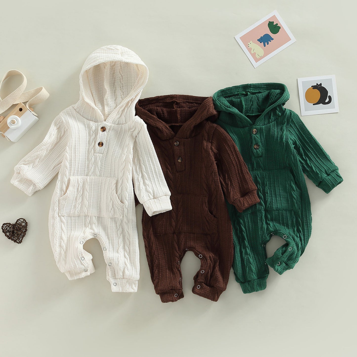 Jacquard knit jumpsuit Green