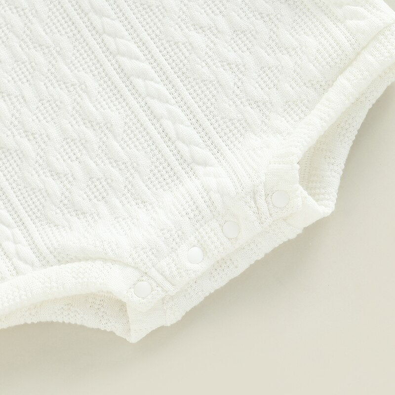 Bella Knitted Romper White
