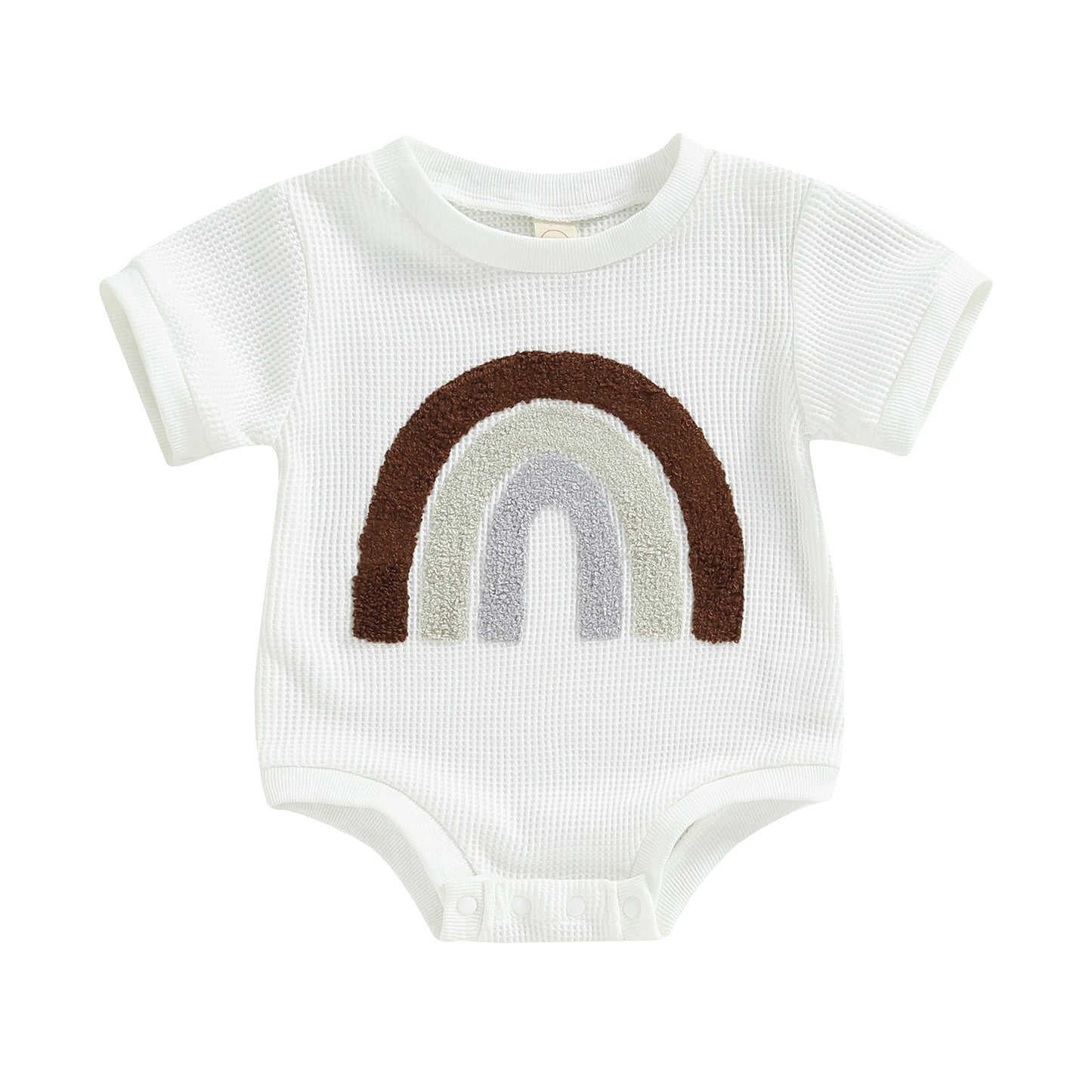 The bold rainbow romper White