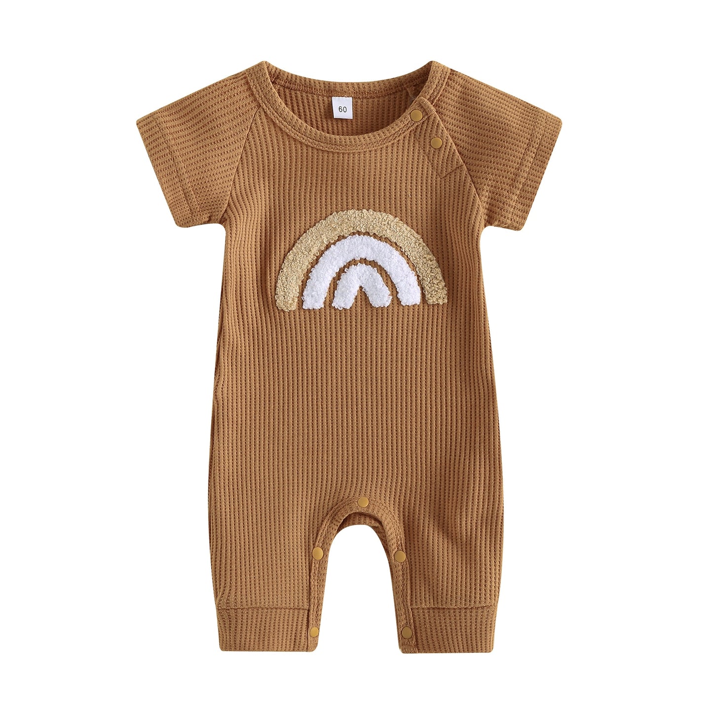 Simply rainbow romper Mustard
