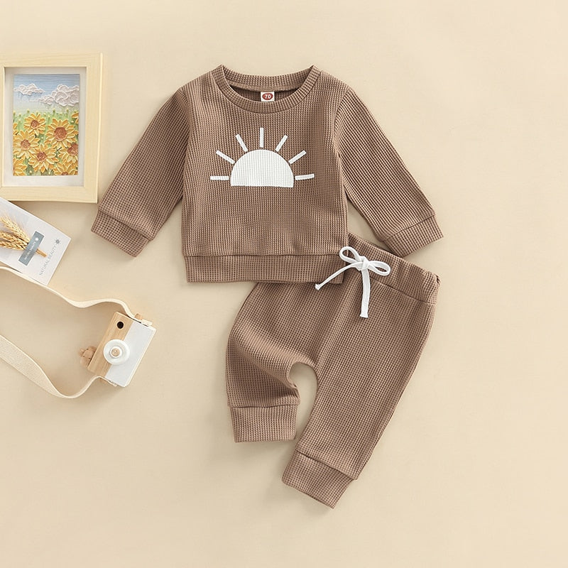 Sunny Waffle Set Brown