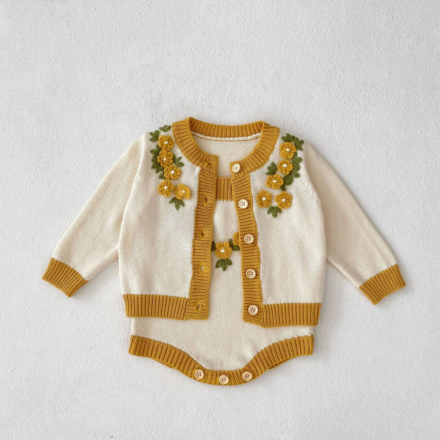 Yellow daisy romper