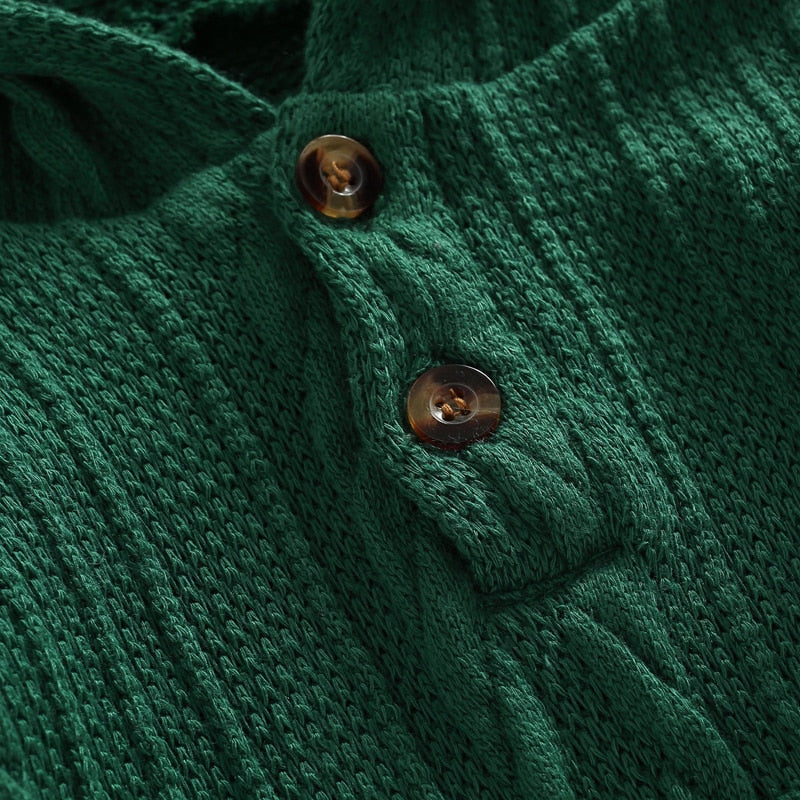 Jacquard knit jumpsuit Green