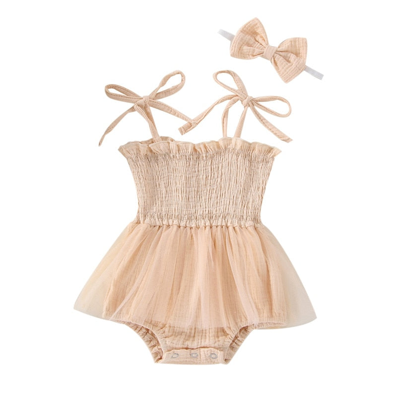 Tiny tutu romper Beige