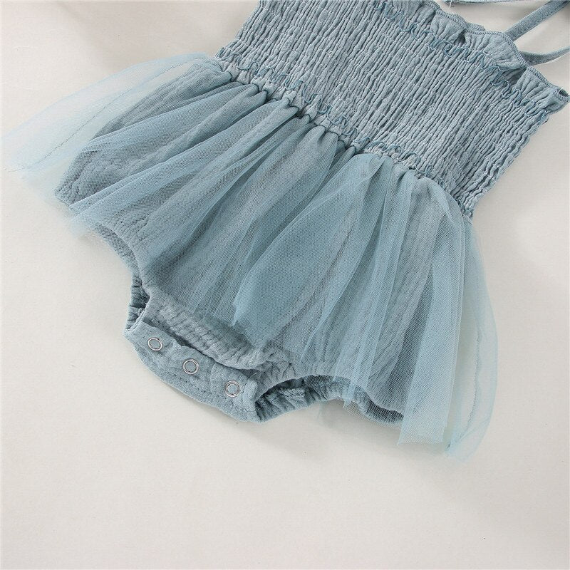 Tiny tutu romper Blue