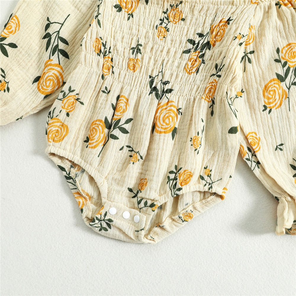 Boho rose romper