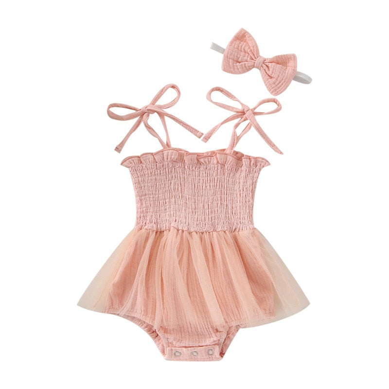 Tiny  tutu romper Pink