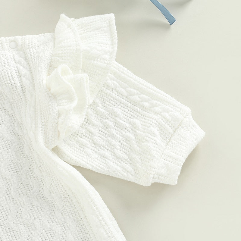 Bella Knitted Romper White
